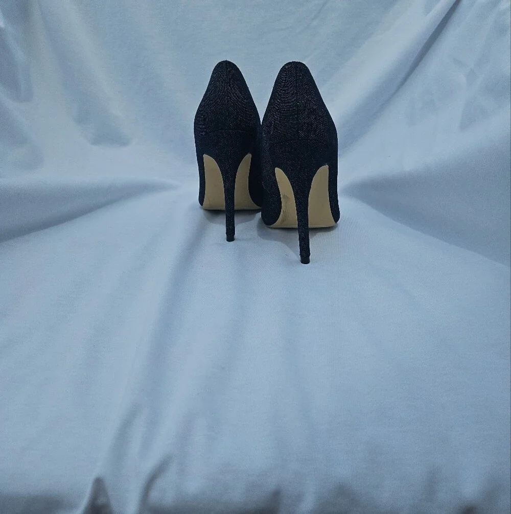 Shoe Dazzle Navy Pointed-Toe Stiletto Pumps